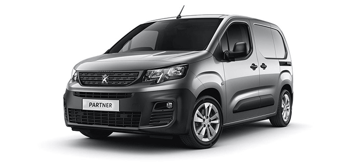 Deze Peugeot Partner is vergelijkbaar aan de Volkswagen Caddy