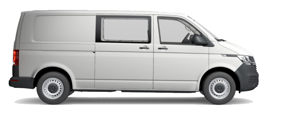 Deze Volkswagen Transporter Dubbele Cabine is snel leverbaar bij Wittebrug Shortlease