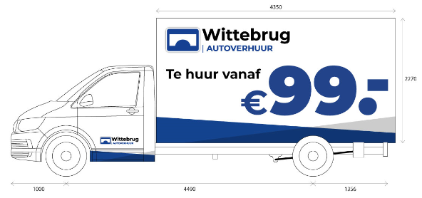 Deze Volkswagen Crafter bakwagen is vergelijkbaar aan de 